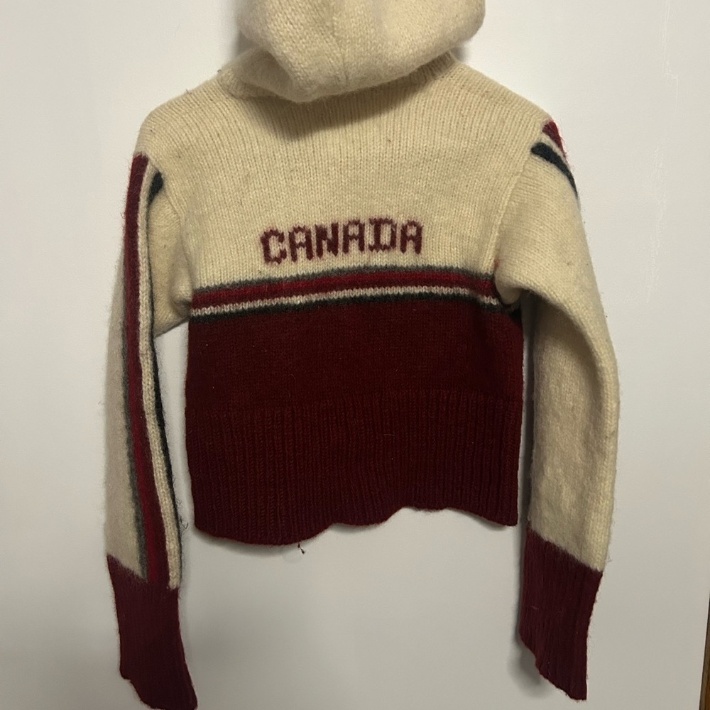 Vintage Wool Olympics Kids Zip Up Hoodie - Picture 2 of 4